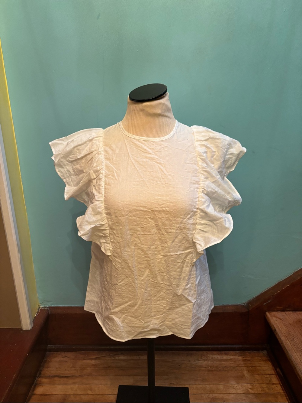 a new day White Ruffle Sleeve Blouse